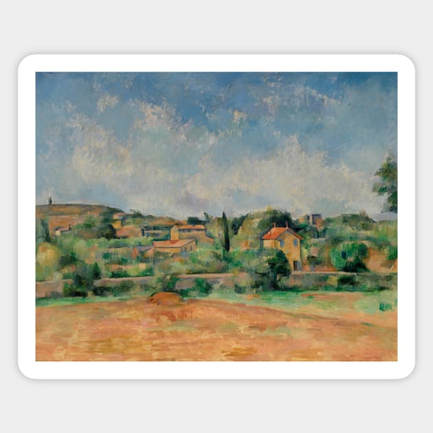 The Bellevue Plain by Paul Cezanne Magnet by Classic Art Stall